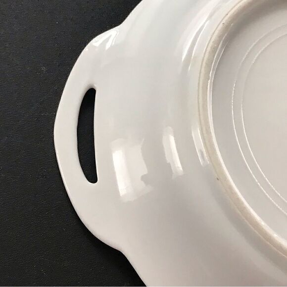 Antique Nippon Hand Painted Pink Rose Gilt Trim Cream & Green Handled Bowl - Picture 9 of 14